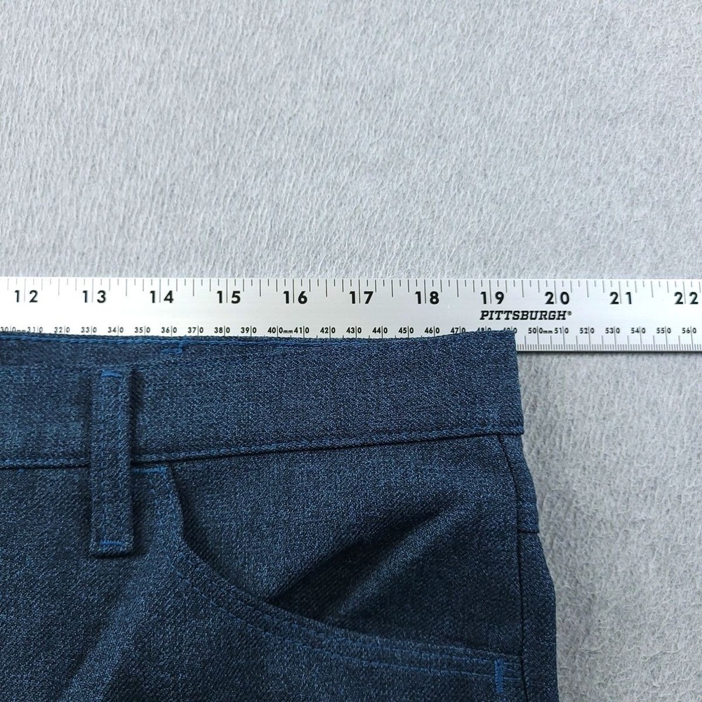 Wrangler Wrancher Dress Jeans Mens 38x32 Heather Blue Slim Fit Bootcut Pants - Picture 5 of 10